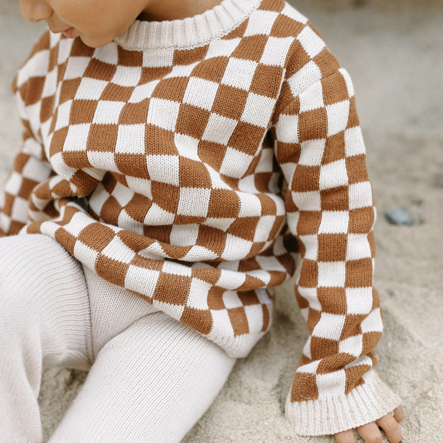 CHECK ME OUT KNIT SWEATER