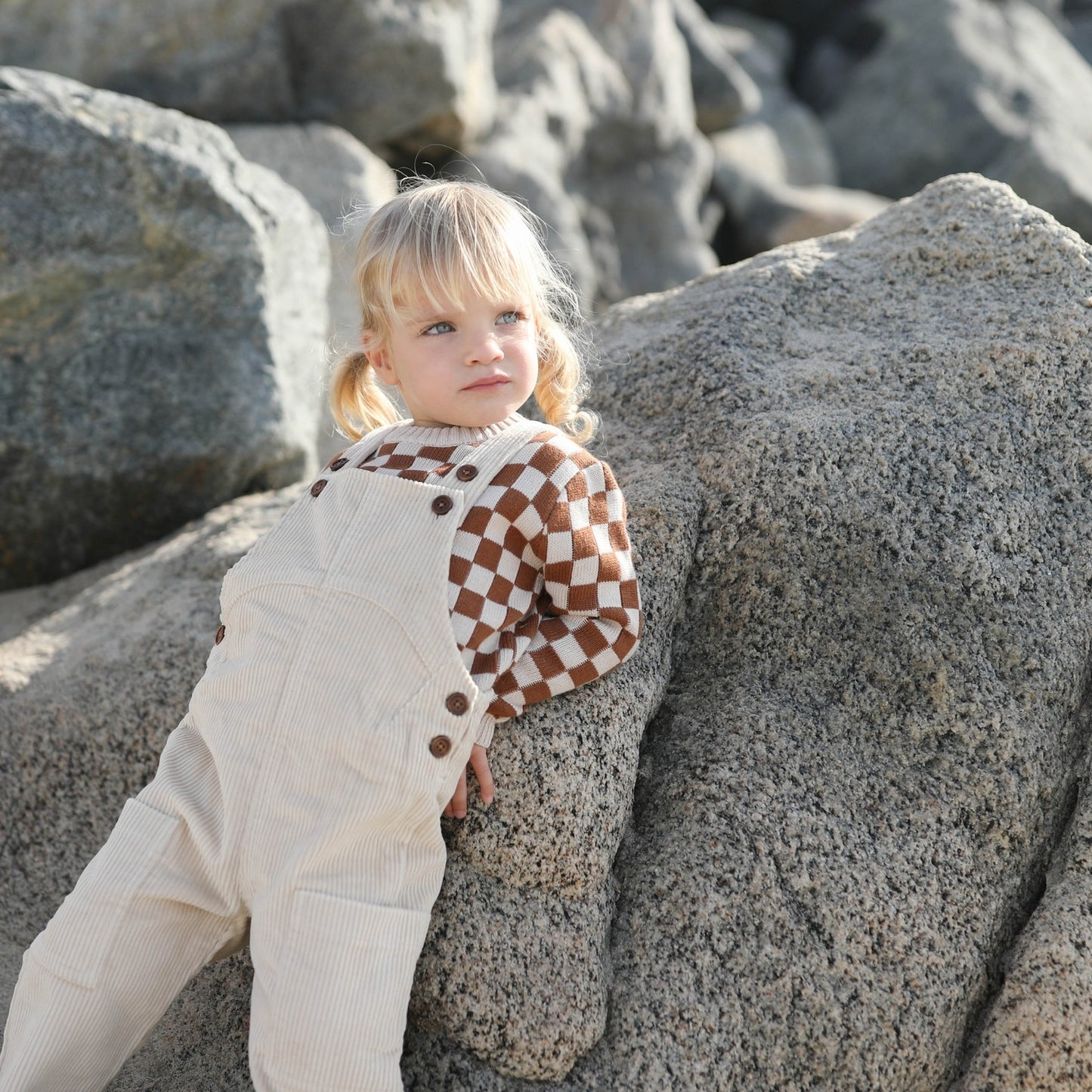 CHECK ME OUT KNIT SWEATER