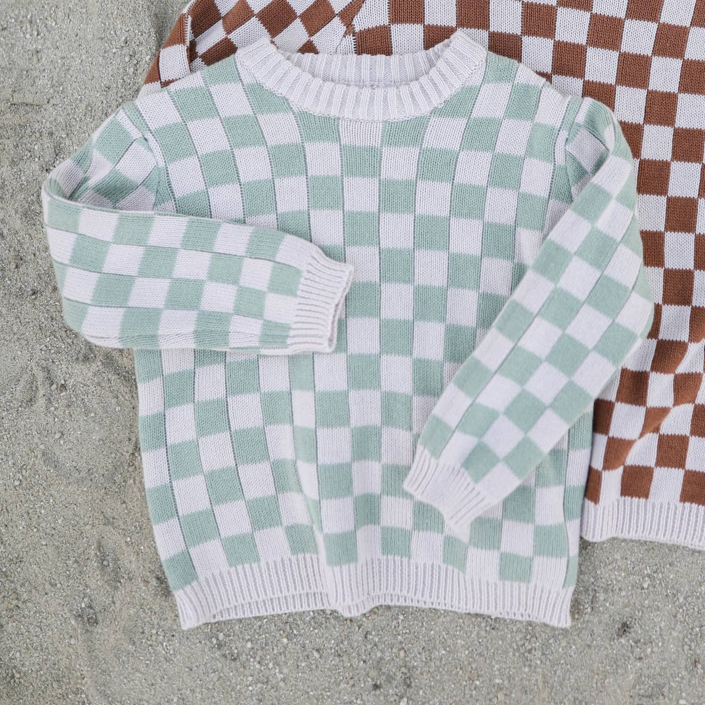 CHECK ME OUT KNIT SWEATER