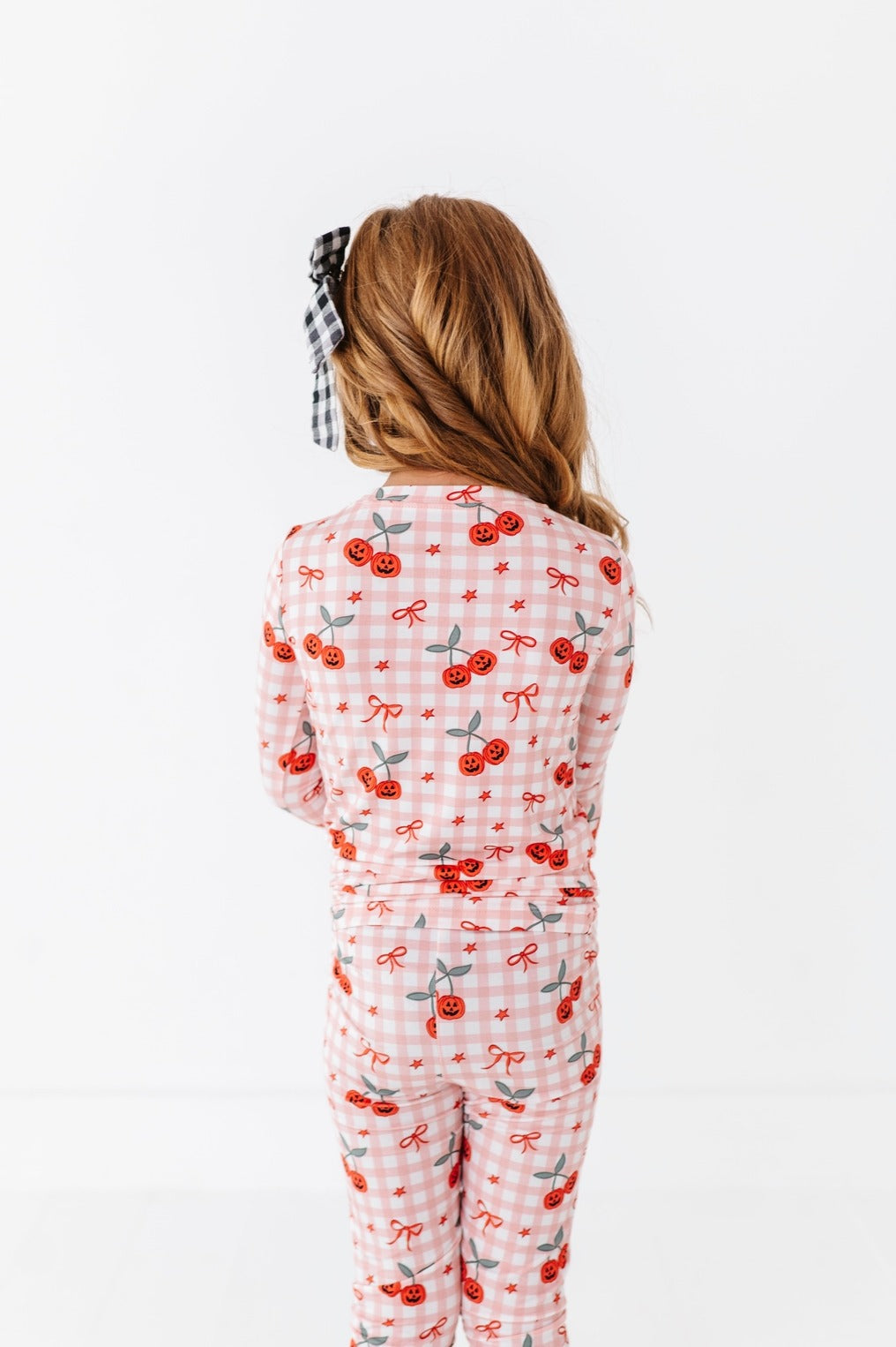 CHERRY PICKED PUMPKIN BAMBOO PJ SET