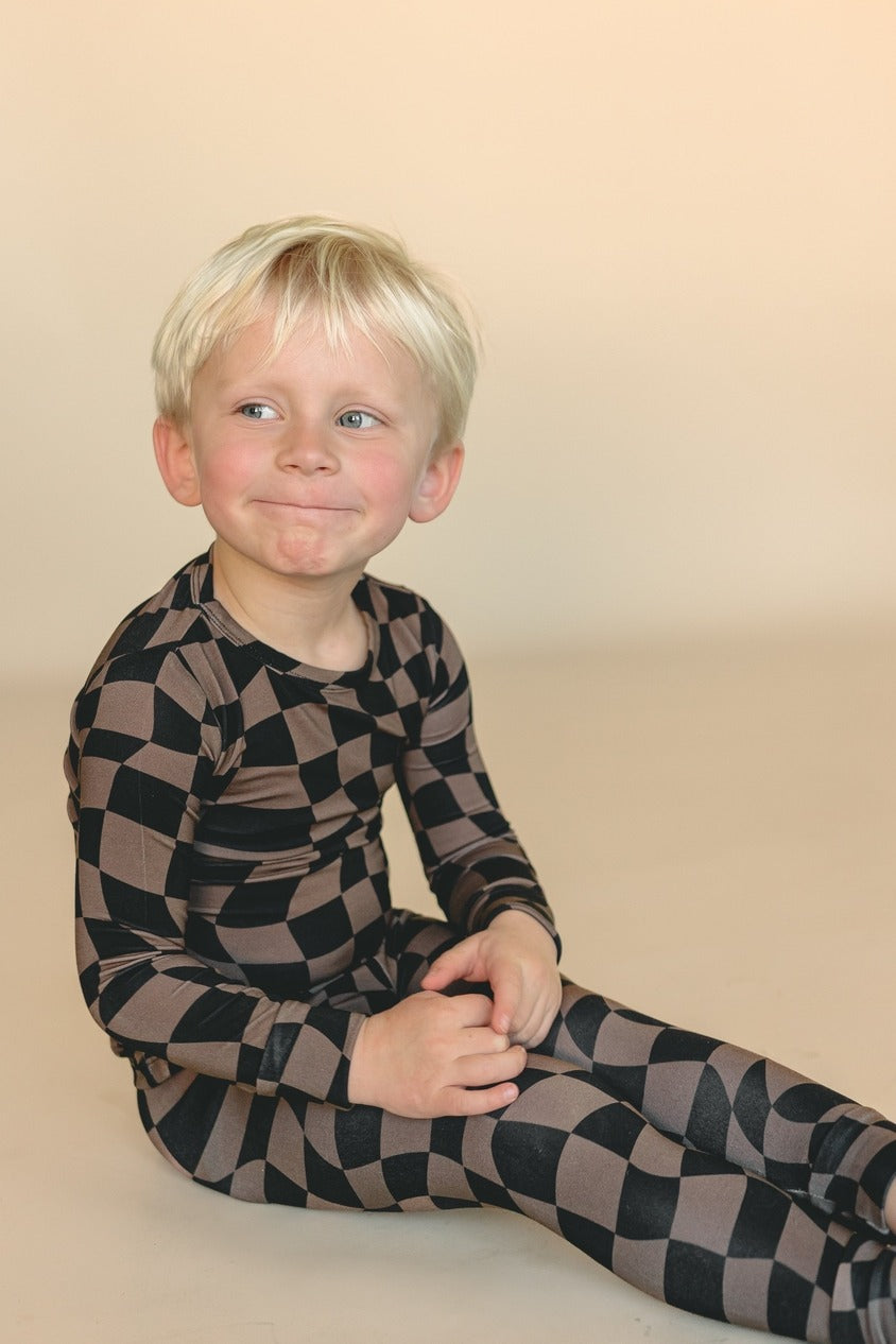 COZY CHECK BAMBOO PJ SET