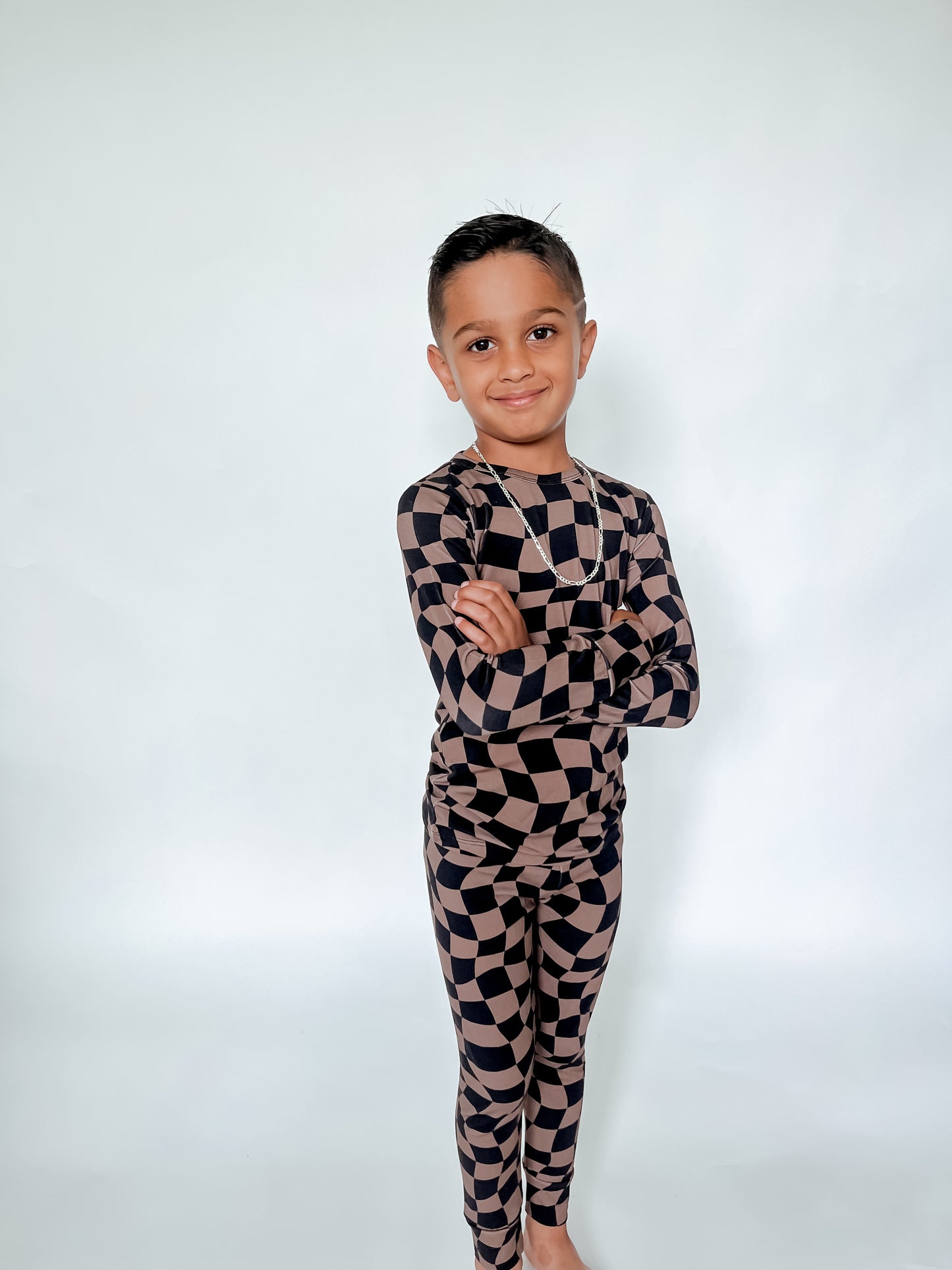 COZY CHECK BAMBOO PJ SET