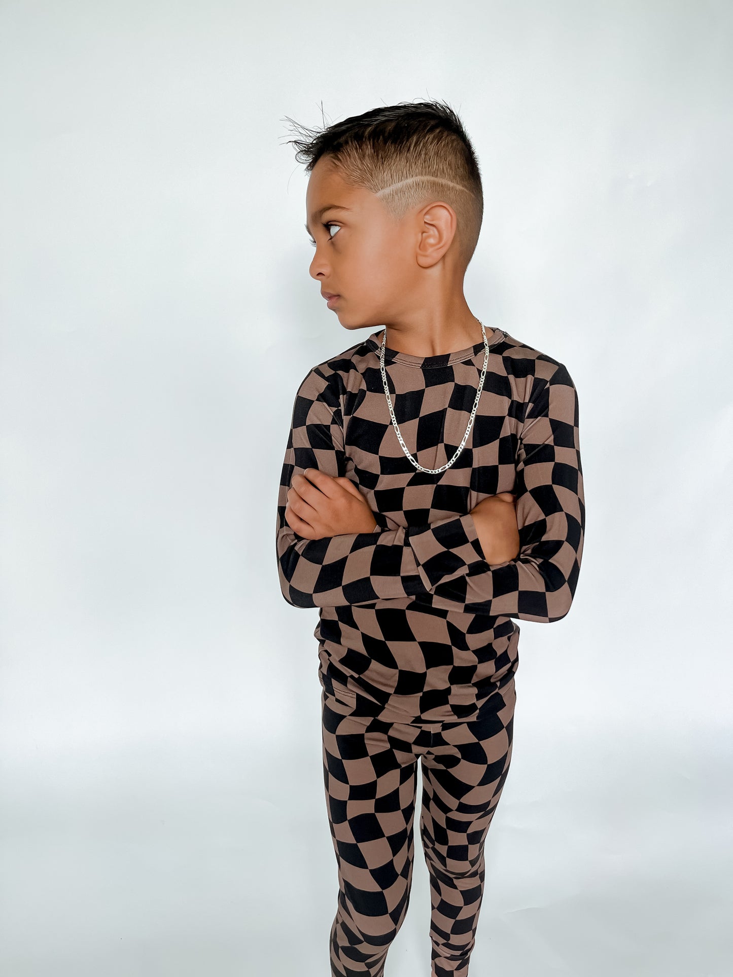 COZY CHECK BAMBOO PJ SET
