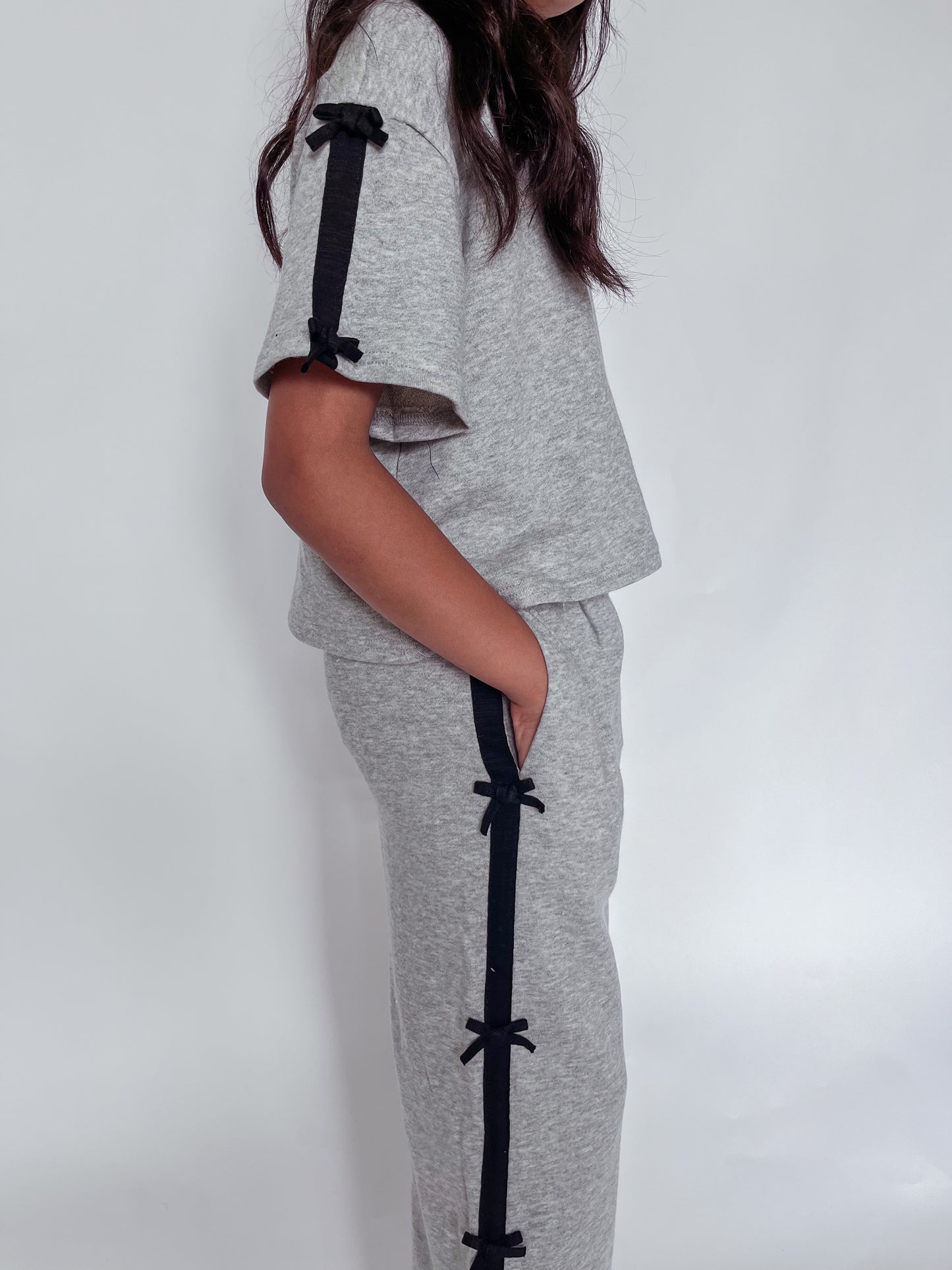 SUGAR STRIPE FRENCH TERRY TOP