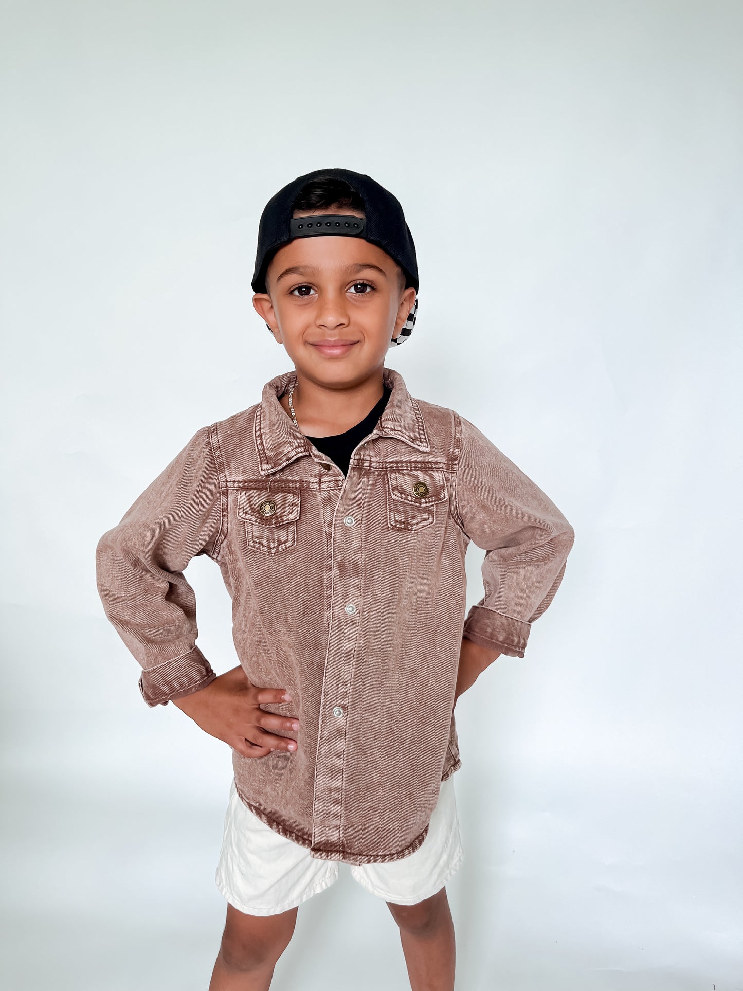 SYDNEY BROWN DENIM JACKET