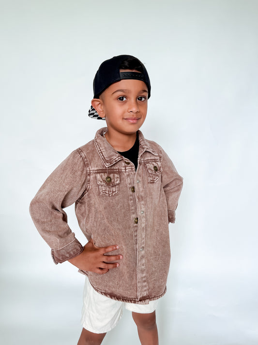 SYDNEY BROWN DENIM JACKET