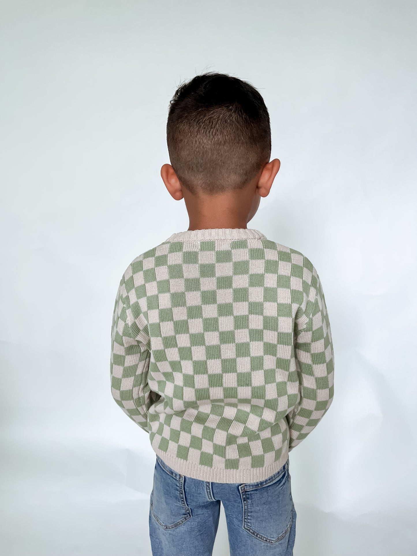CHECK ME OUT KNIT SWEATER