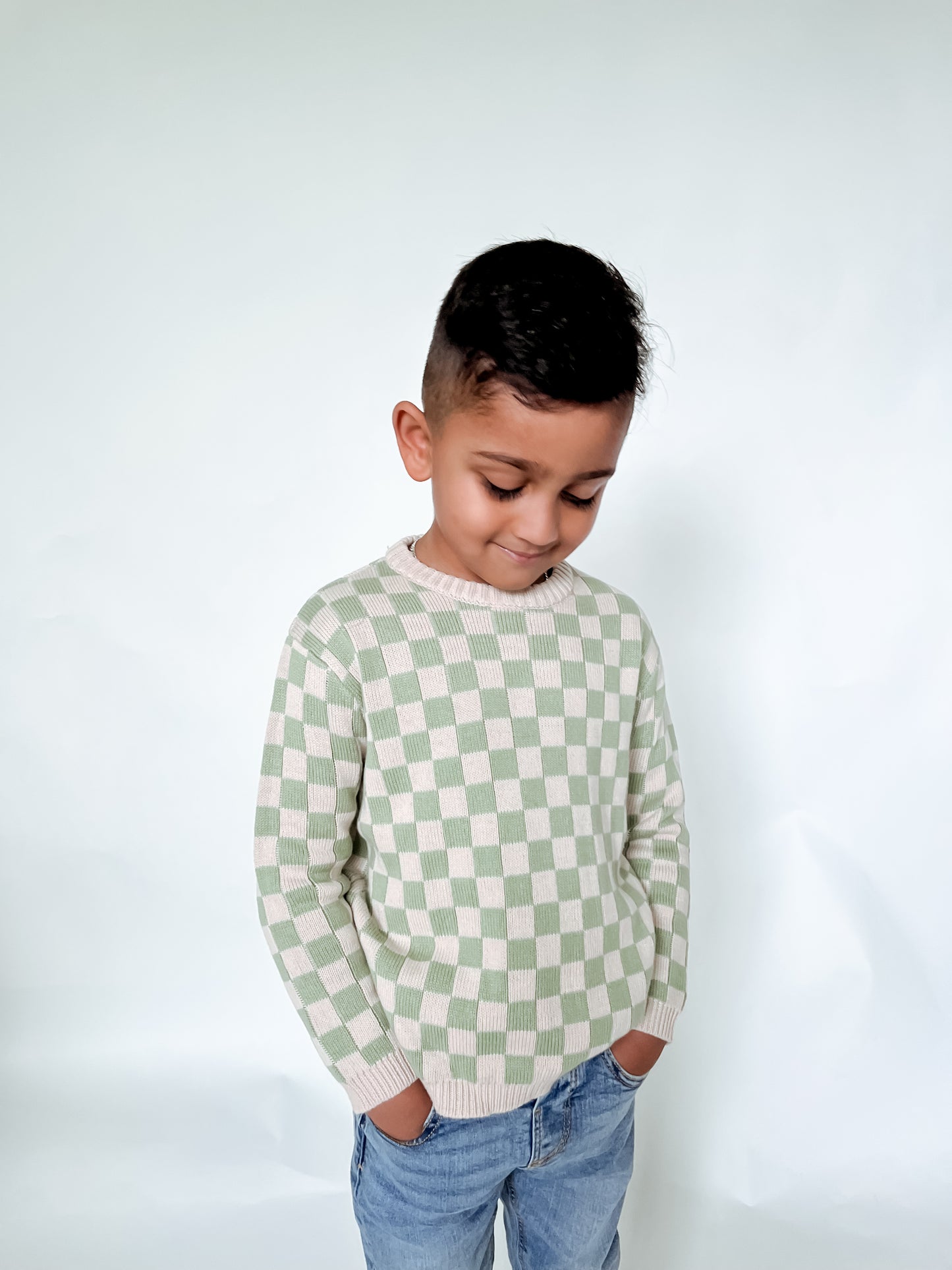 CHECK ME OUT KNIT SWEATER