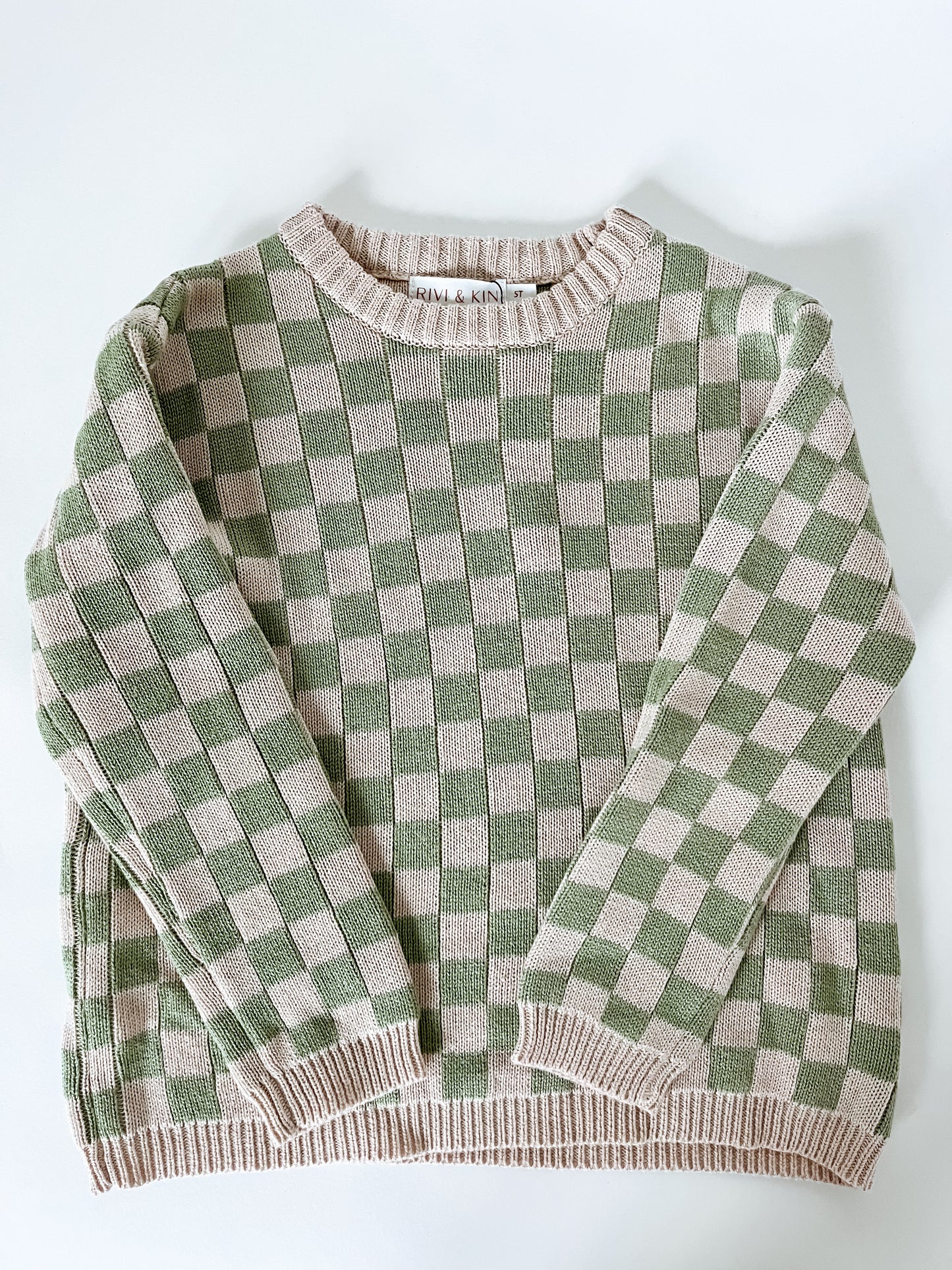 CHECK ME OUT KNIT SWEATER