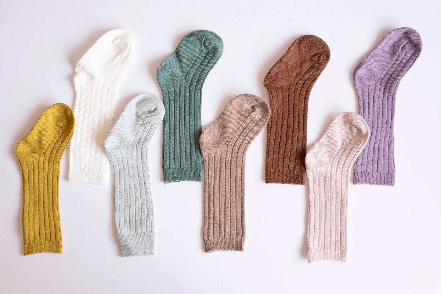 ORGANIC KNEE HIGH RIBBED SOCKS