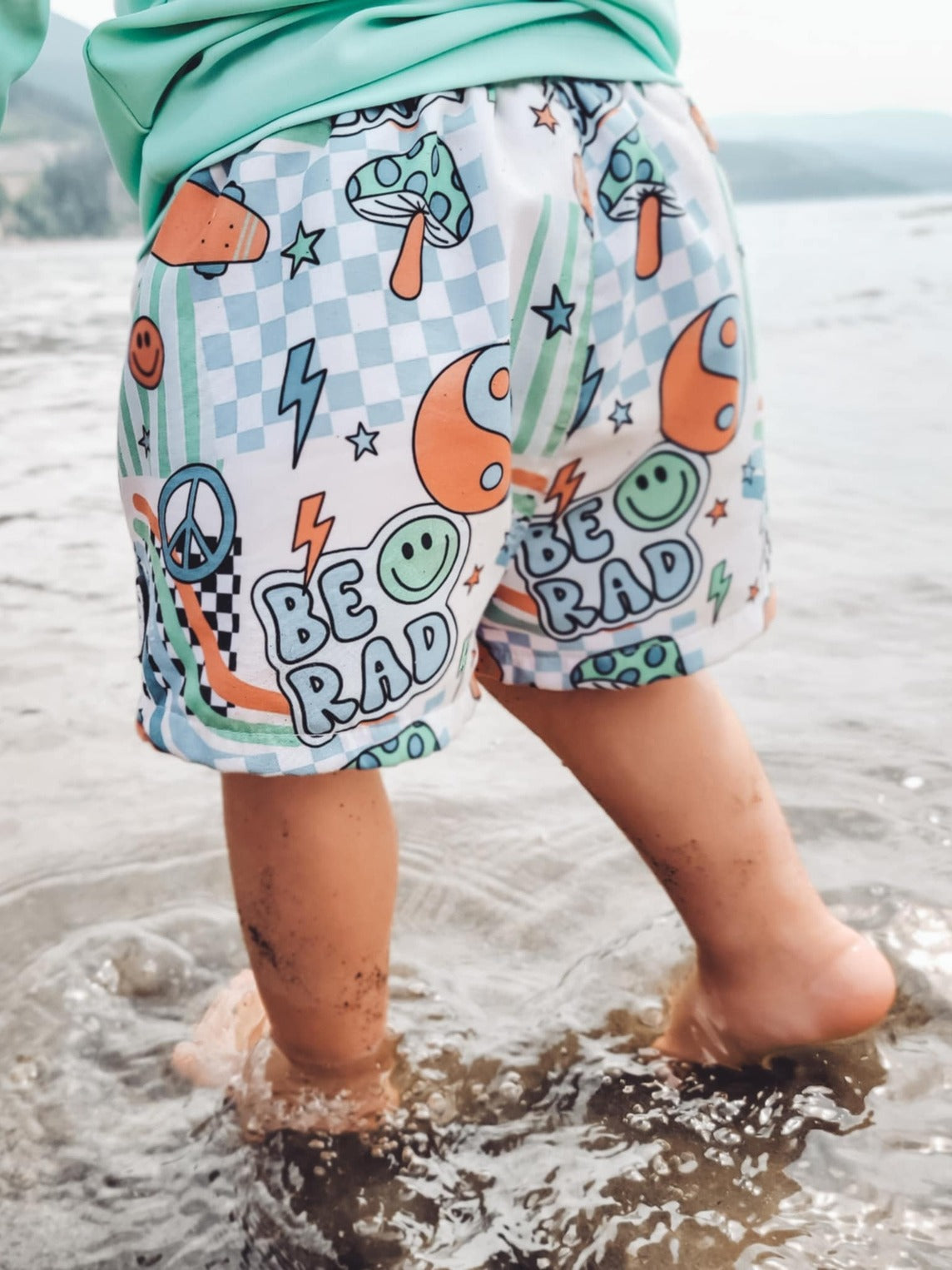 SMILEY SURFER SWIM TRUNKS