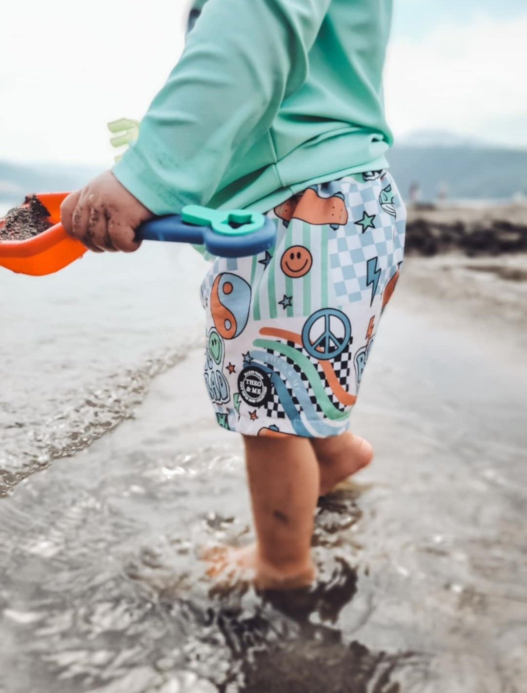 SMILEY SURFER SWIM TRUNKS