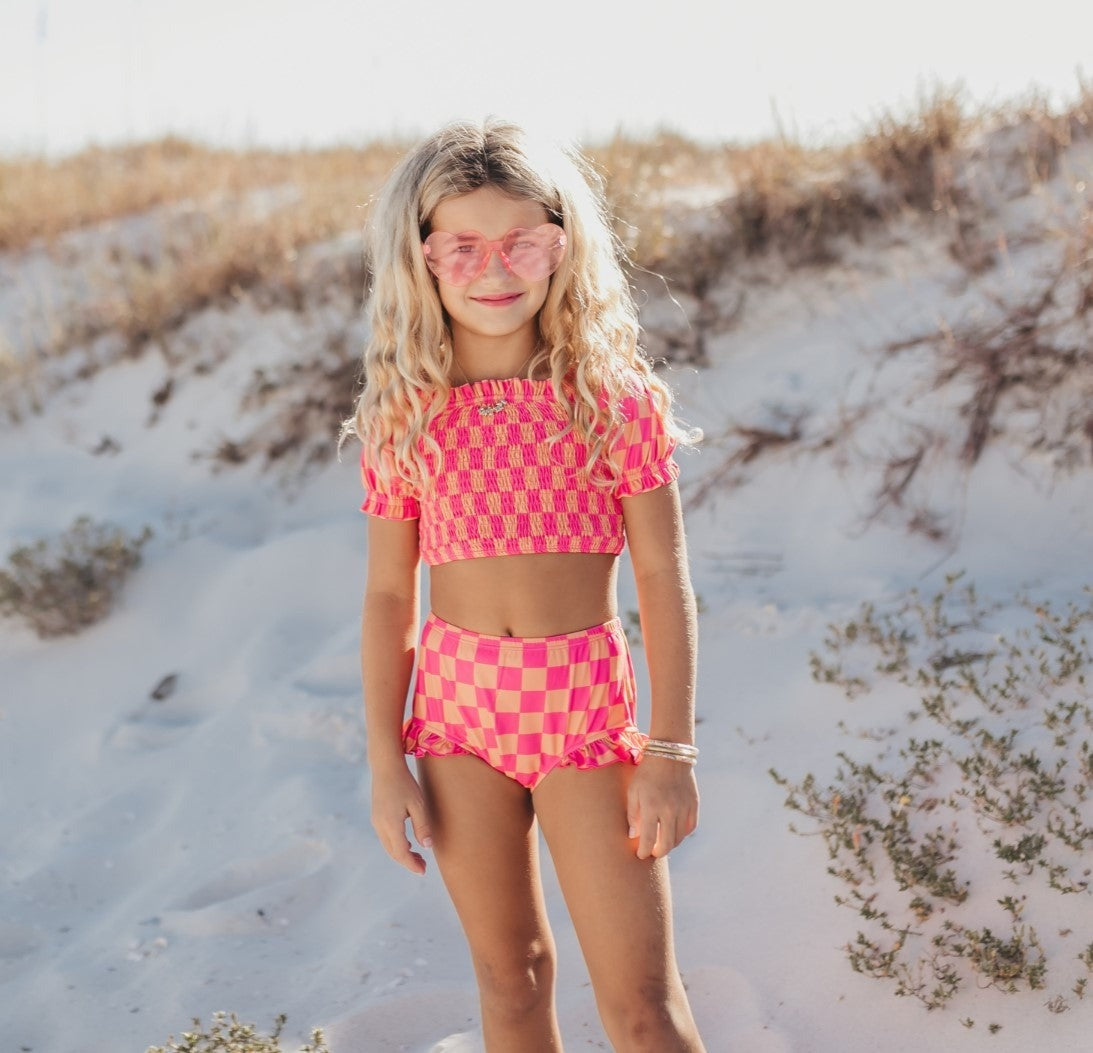 SUNNY SQUARES SWIMSUIT
