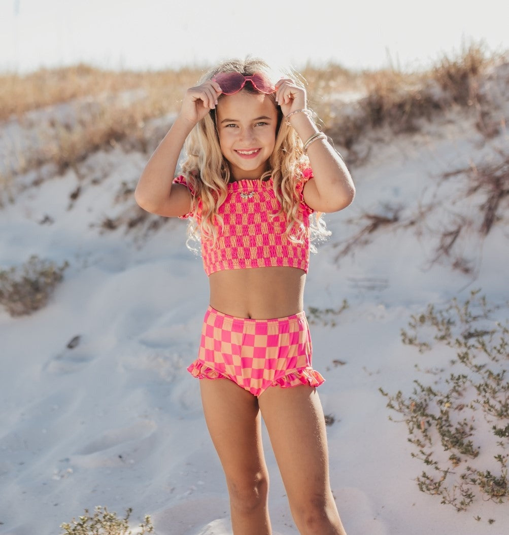 SUNNY SQUARES SWIMSUIT