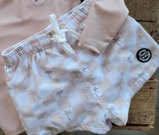 SURF GRID SWIM TRUNKS