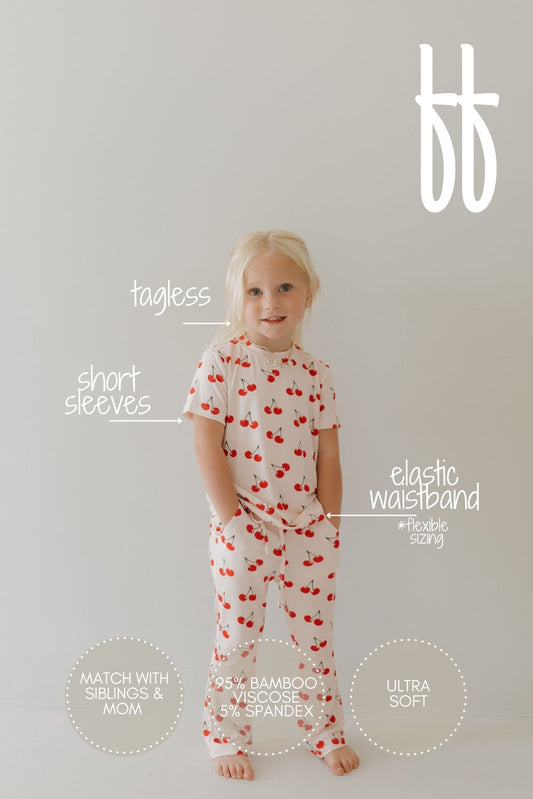 SWEET AS A CHERRY BAMBOO PJ SET