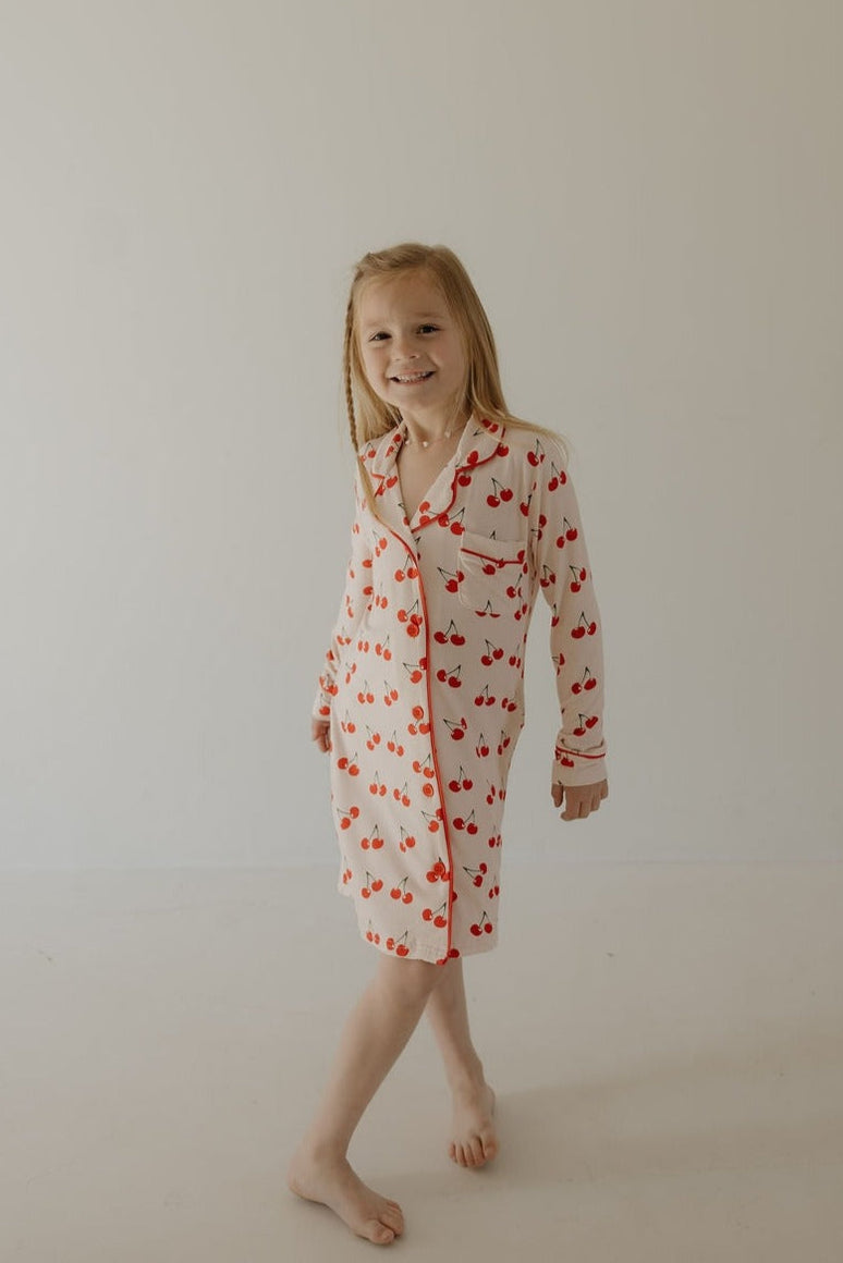 SWEET AS A CHERRY BAMBOO SLEEPING DRESS