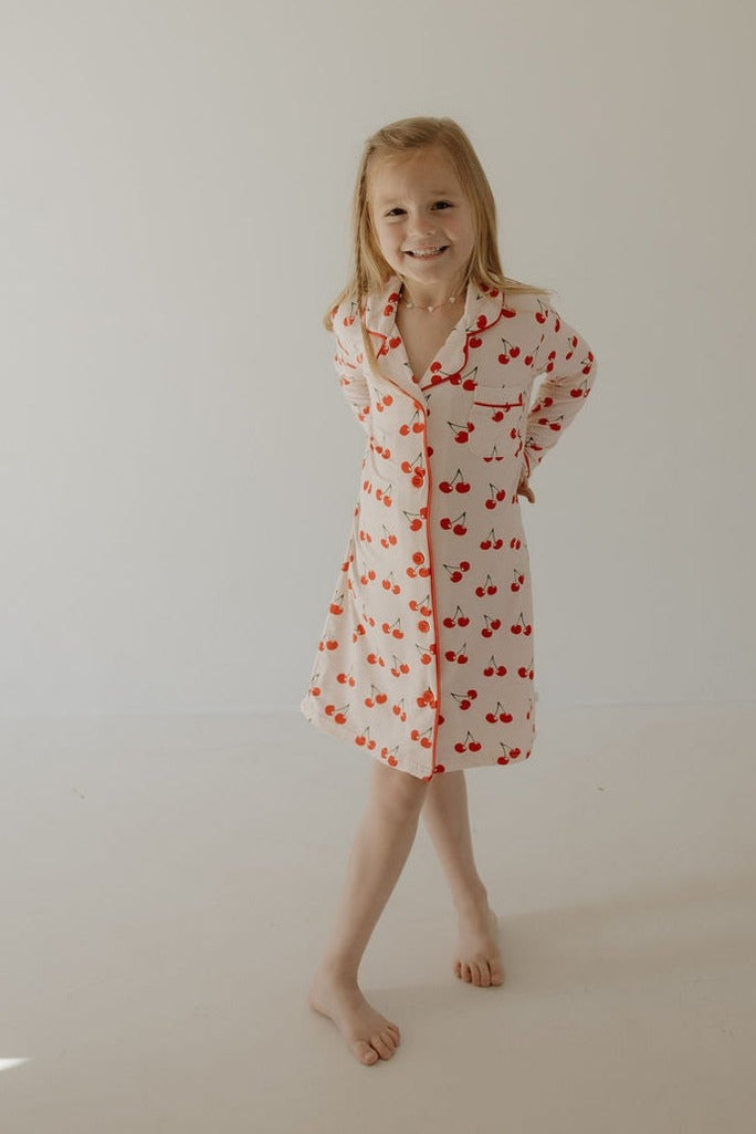 SWEET AS A CHERRY BAMBOO SLEEPING DRESS
