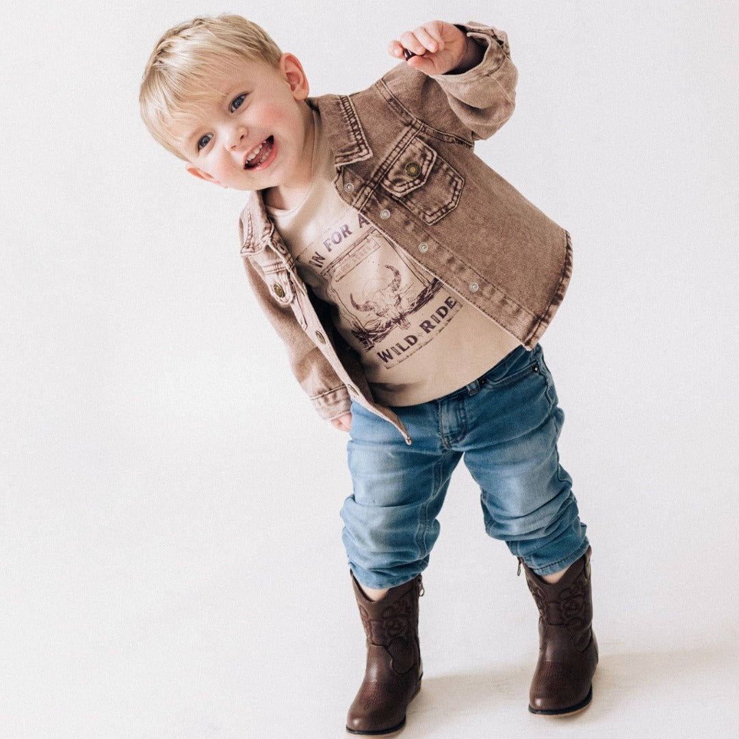 SYDNEY BROWN DENIM JACKET