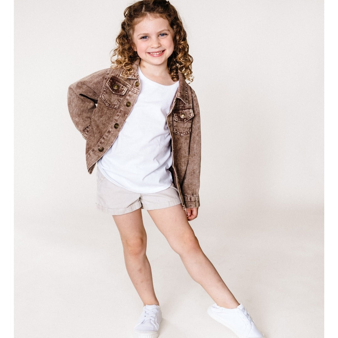 SYDNEY BROWN DENIM JACKET