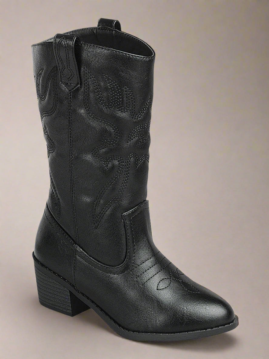 YEEHAW EMBROIDERED COWGIRL BOOTS