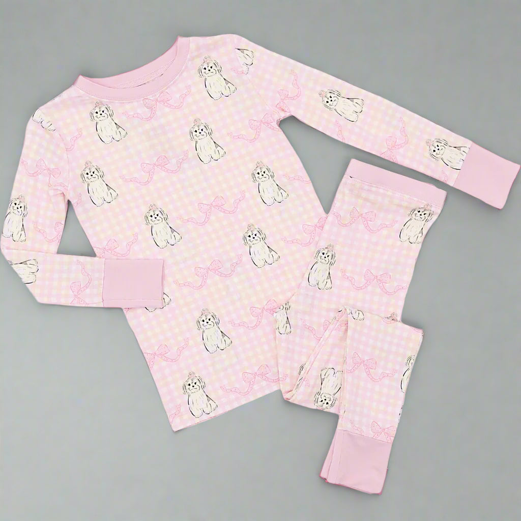 BOWS AND BARK BAMBOO PJ SET
