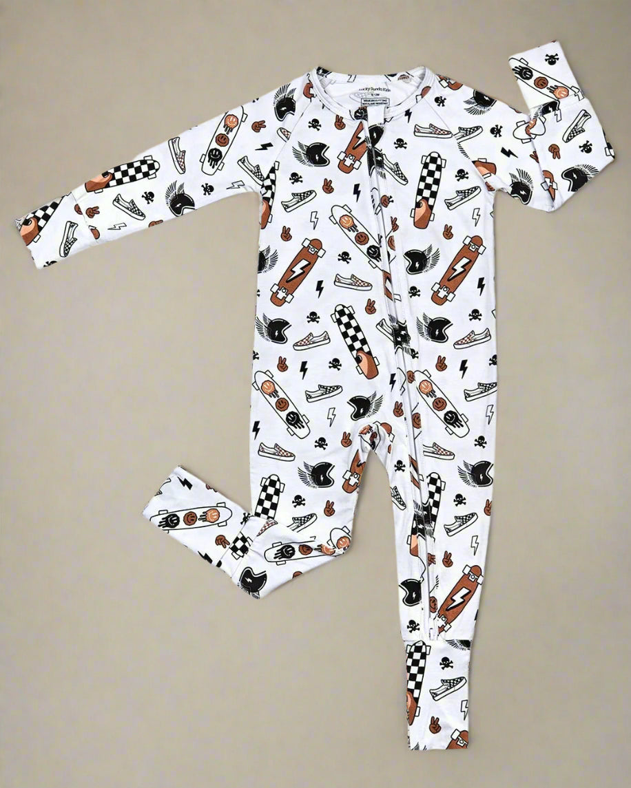 NIGHT RIDER BAMBOO ZIP ROMPER