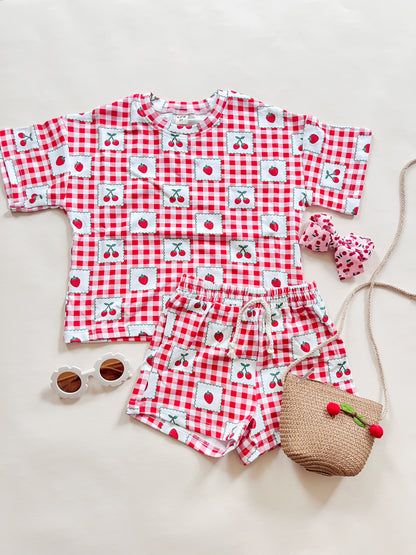 BERRY SWEET SHORTS SET