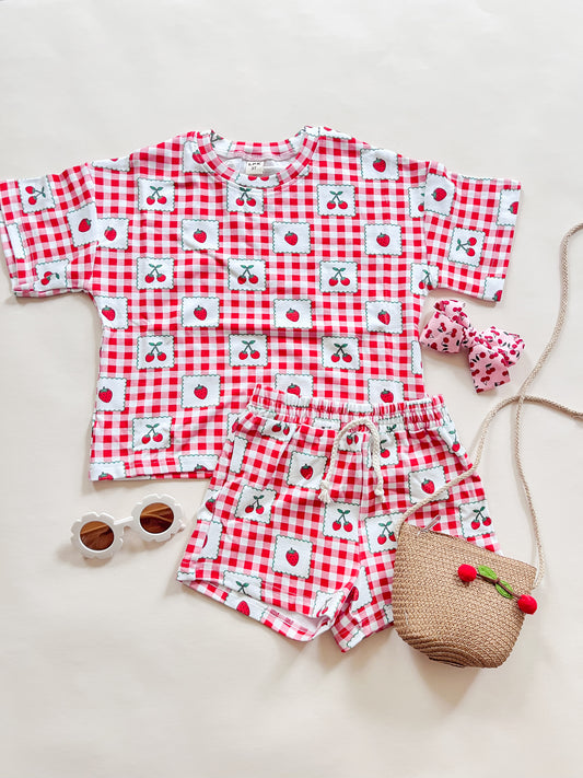 BERRY SWEET SHORTS SET