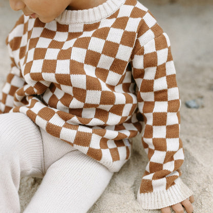 CHECK ME OUT KNIT SWEATER