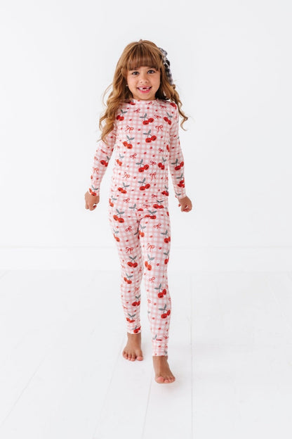 CHERRY PICKED PUMPKIN BAMBOO PJ SET