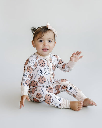 GOT MILK BAMBOO ZIP ROMPER