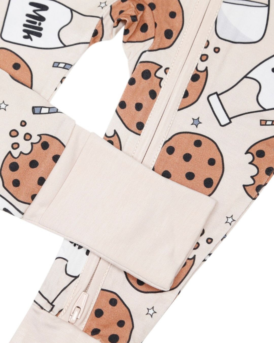 GOT MILK BAMBOO ZIP ROMPER