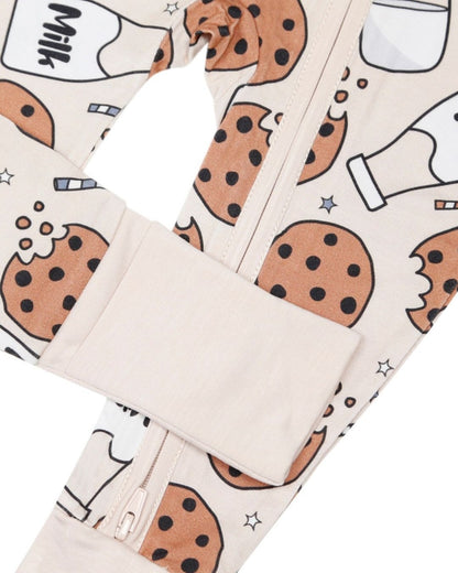GOT MILK BAMBOO ZIP ROMPER