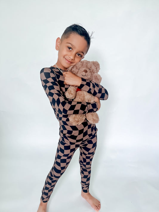 COZY CHECK BAMBOO PJ SET