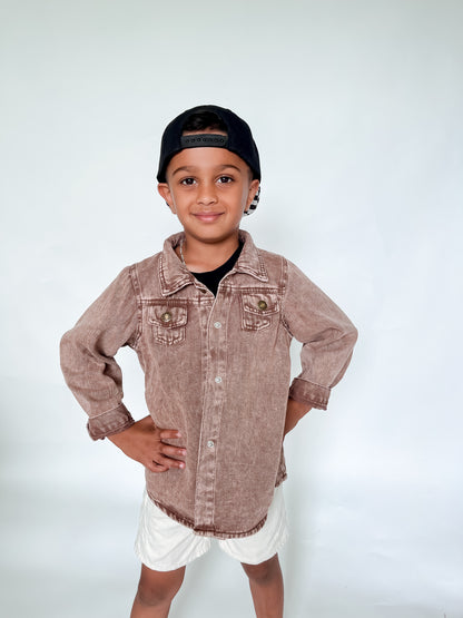 SYDNEY BROWN DENIM JACKET