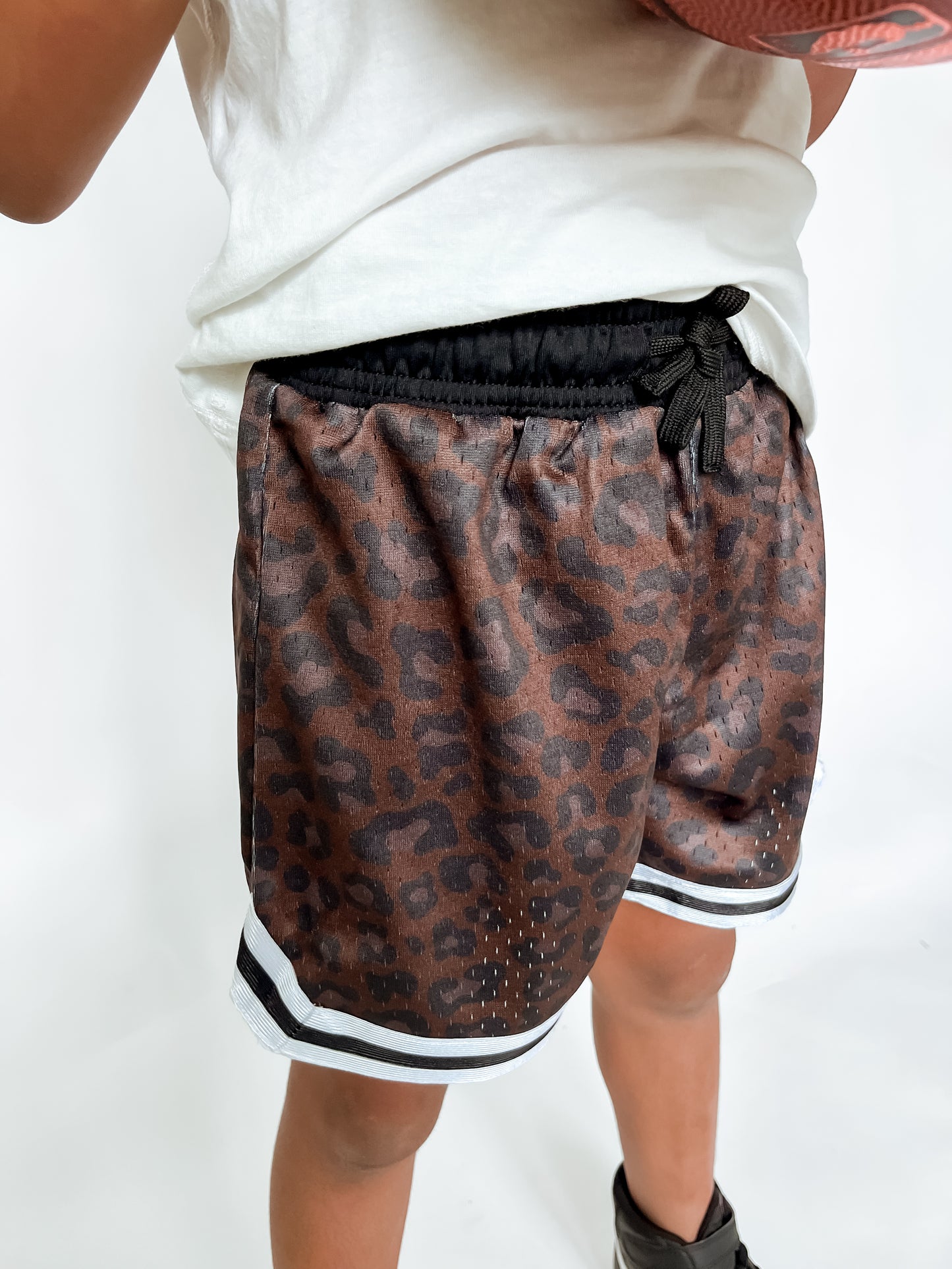 LEOPARD SPRINT MESH SHORTS