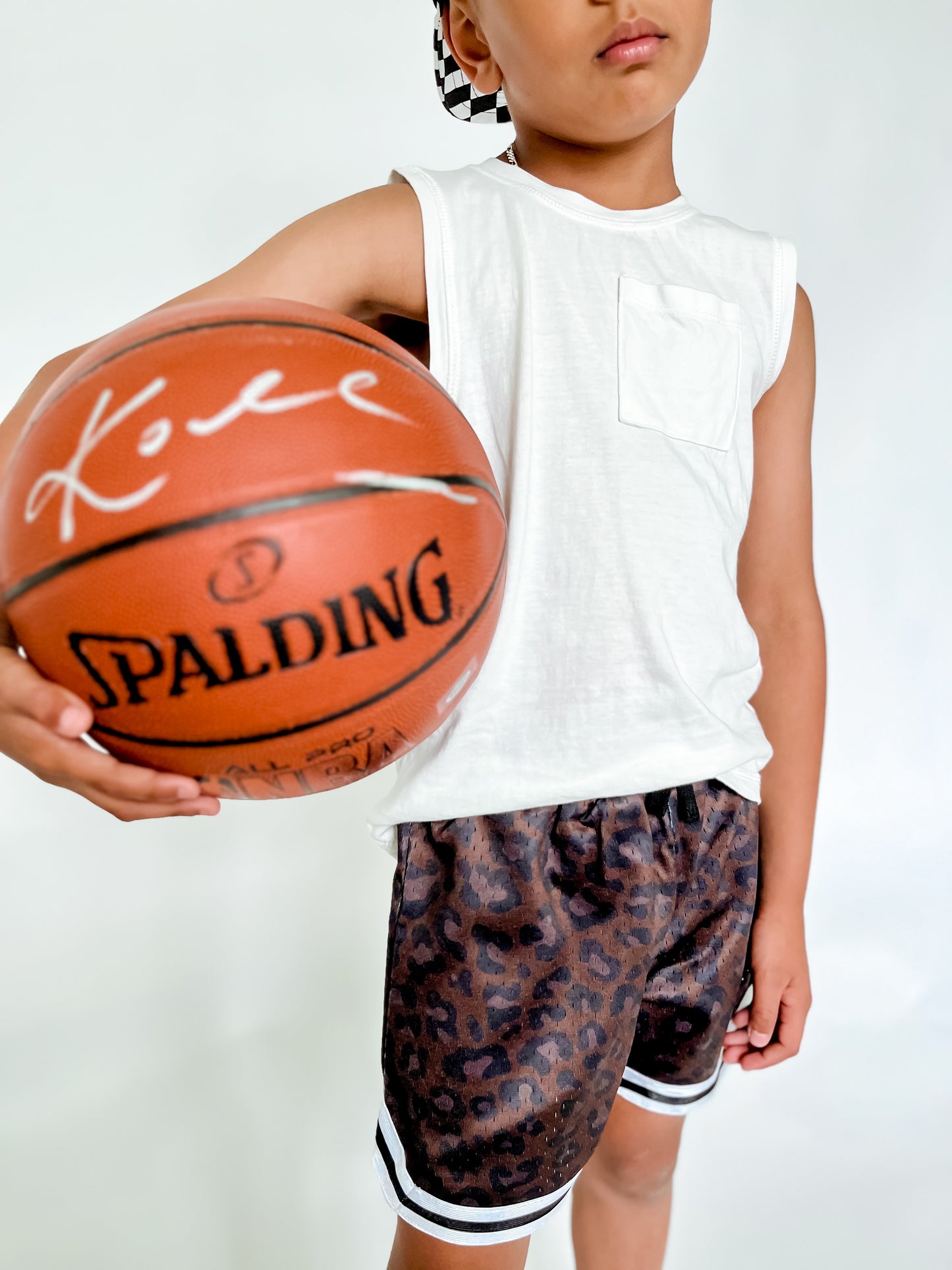 LEOPARD SPRINT MESH SHORTS