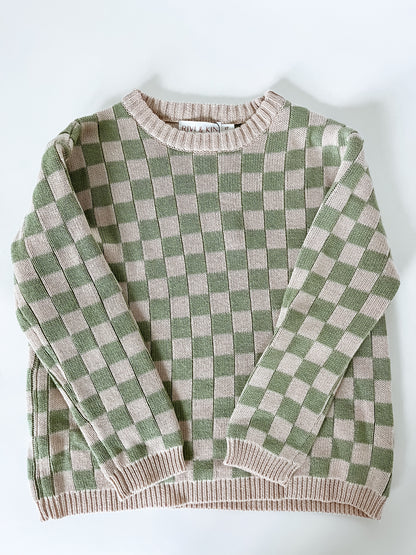 CHECK ME OUT KNIT SWEATER