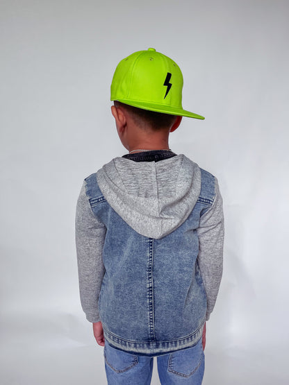 HAYDEN HOODED DENIM JACKET