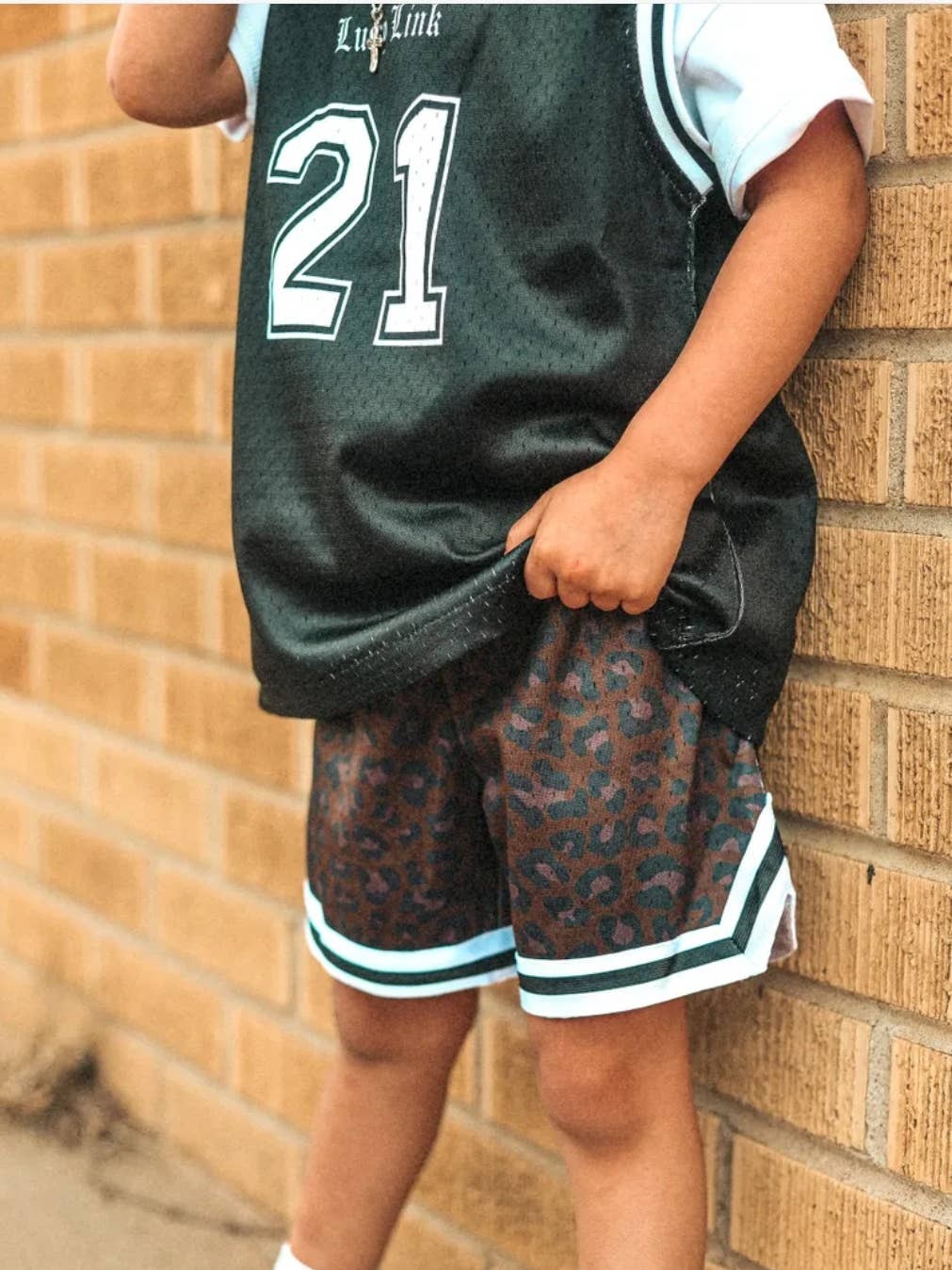 LEOPARD SPRINT MESH SHORTS