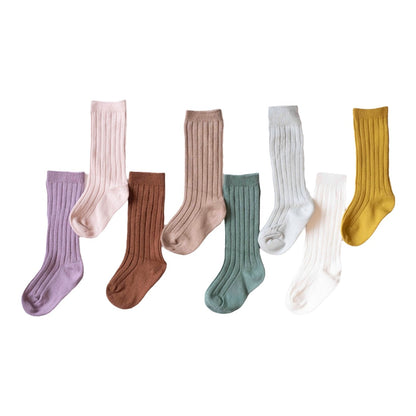 ORGANIC KNEE HIGH RIBBED SOCKS