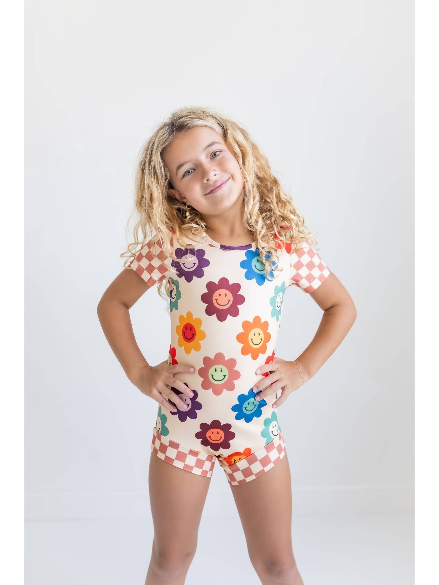 RETRO SMILES LEOTARD