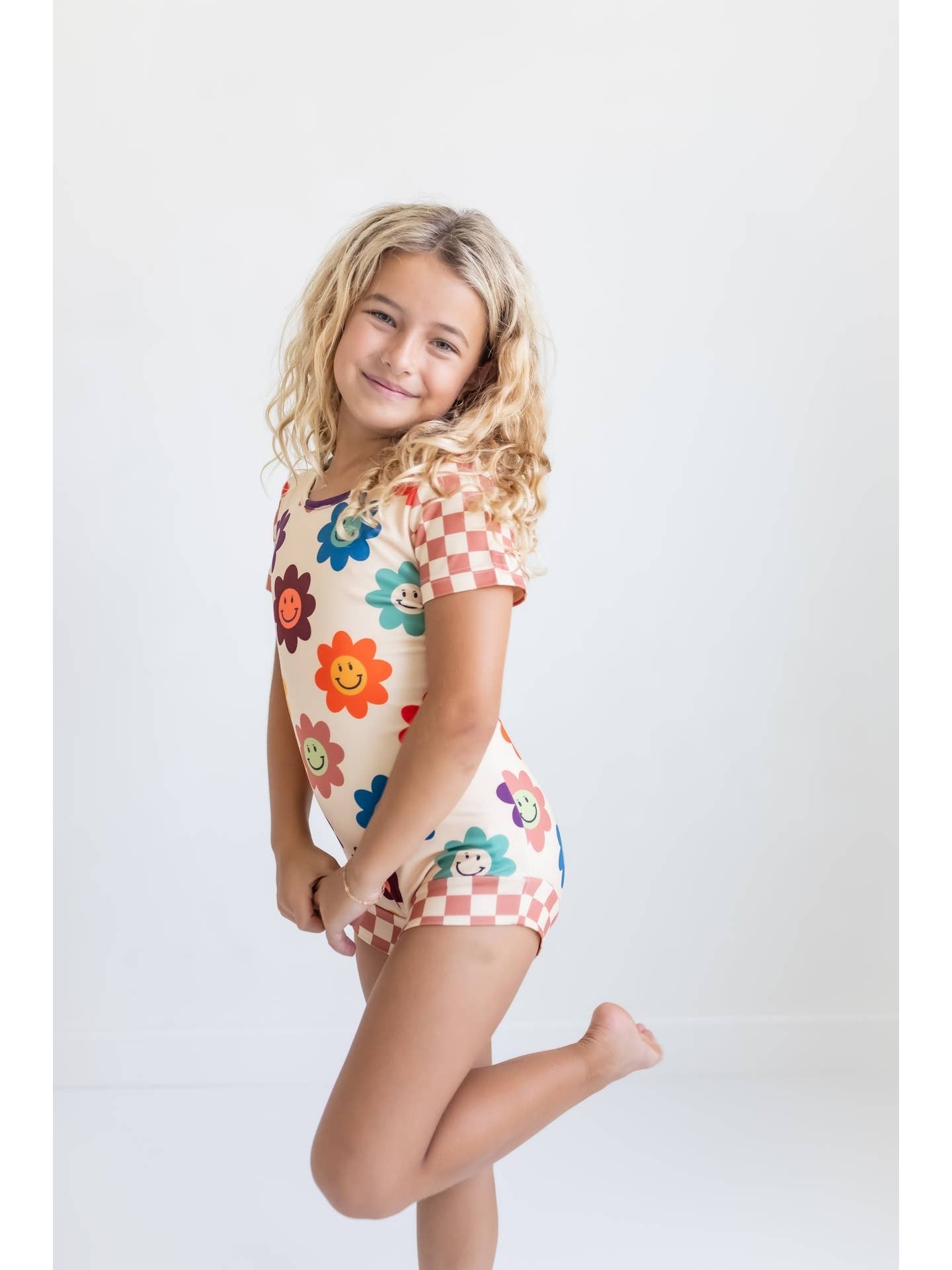 RETRO SMILES LEOTARD