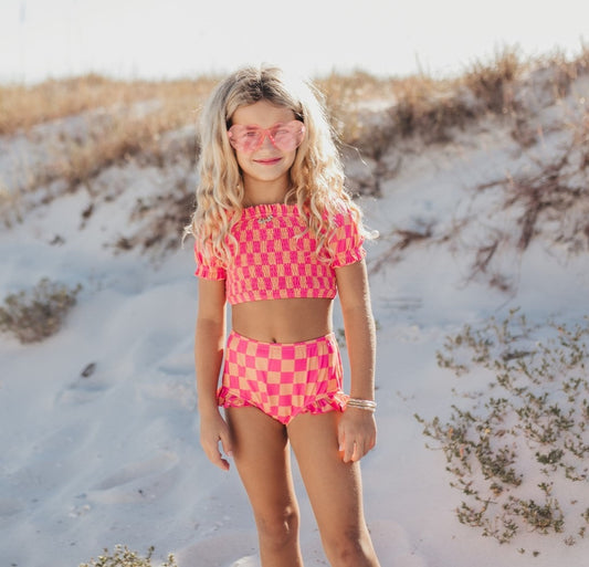 SUNNY SQUARES SWIMSUIT
