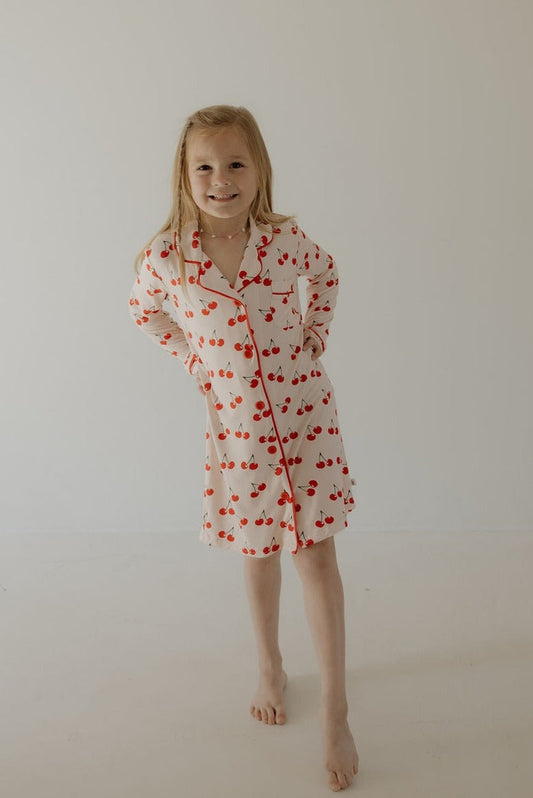 SWEET AS A CHERRY BAMBOO SLEEPING DRESS