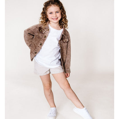 SYDNEY BROWN DENIM JACKET
