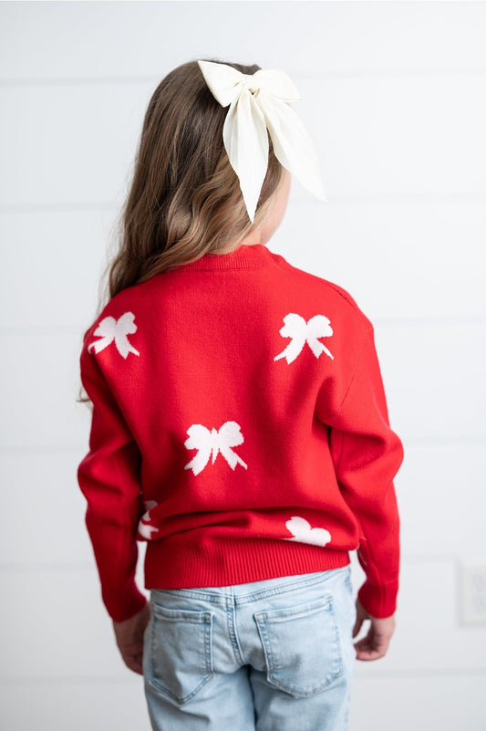 TAKE A BOW CREW NECK SWEATER