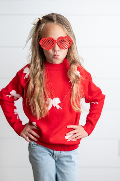 TAKE A BOW CREW NECK SWEATER
