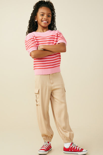 KNIT POP SHORT SLEEVE SWEATER